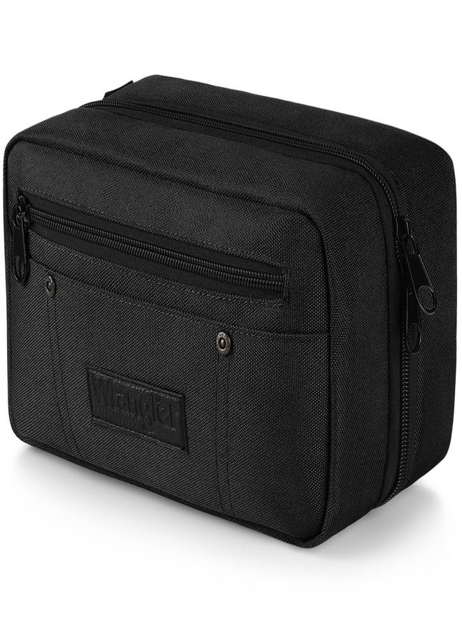 Wrangler Toiletry Bag for Men, Travel Shaving Dopp Kit, Oxford Fabric Tech Kit Bathroom Organizer, Gifts for Men - Image 1